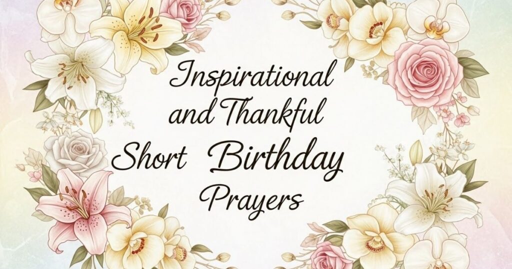 Inspirational and Thankful Short Birthday Prayers