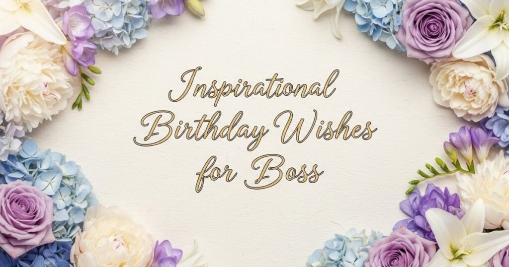 Inspirational Birthday Wishes for Boss