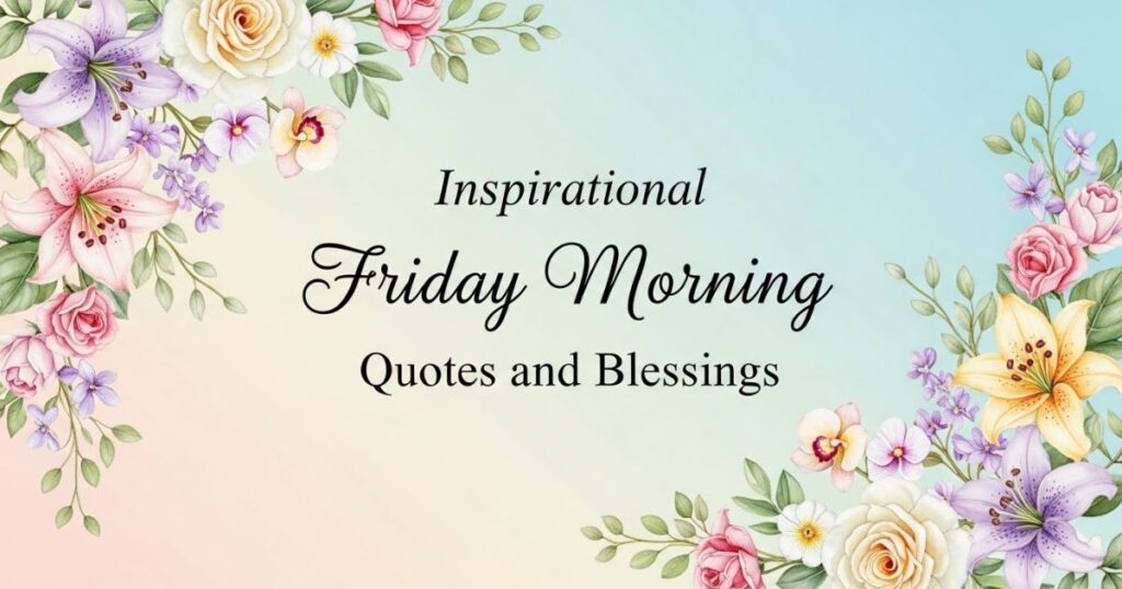 Inspirational Friday Morning Quotes and Blessings