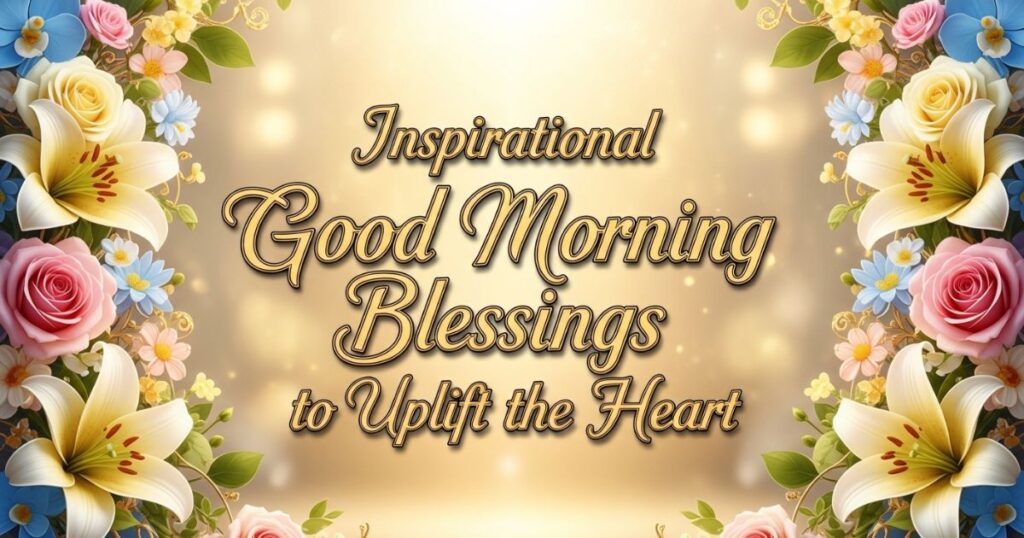 Inspirational Good Morning Blessings to Uplift the Heart