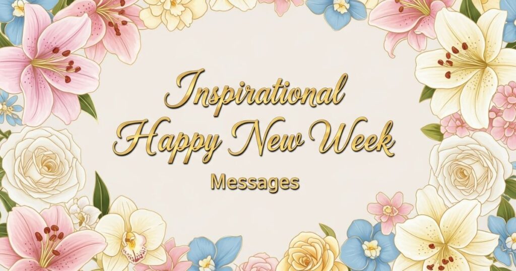Inspirational Happy New Week Messages