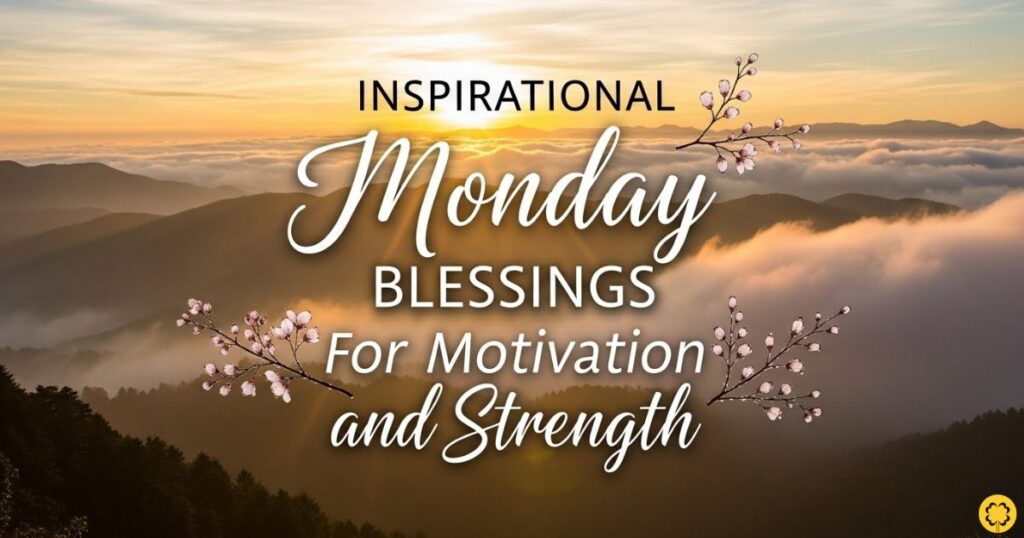 Inspirational Monday Blessings for Motivation and Strength
