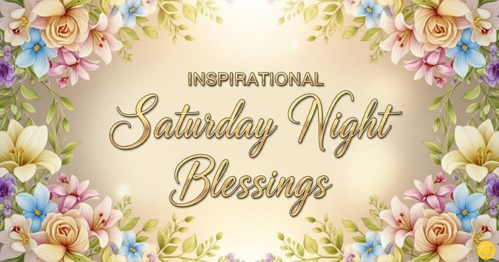 Inspirational Saturday Night Blessings