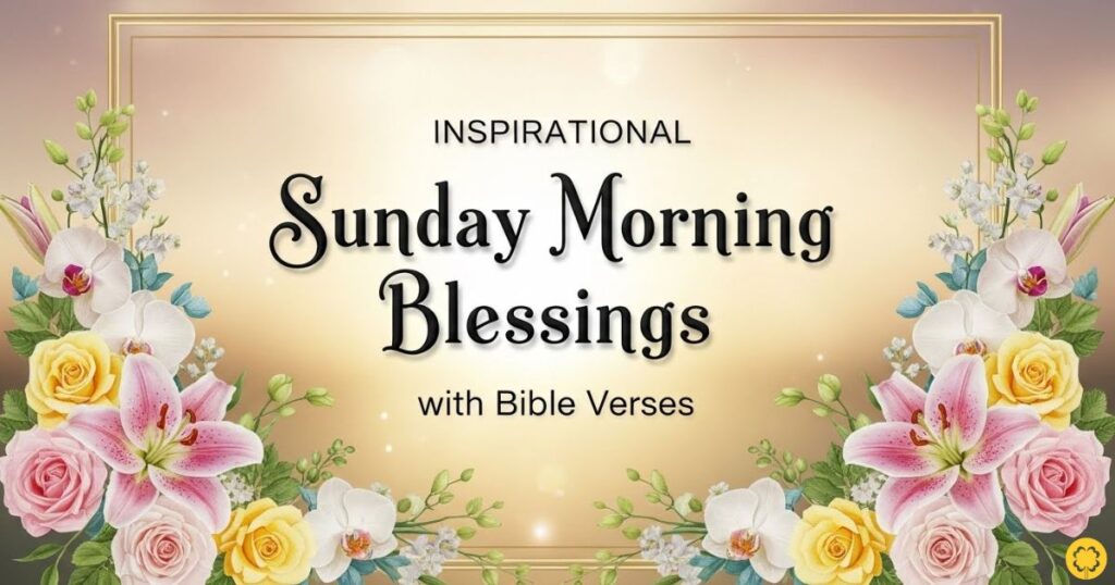Inspirational Sunday Morning Blessings with Bible Verses
