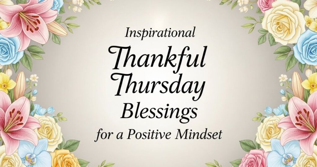 Inspirational Thankful Thursday Blessings for a Positive Mindset