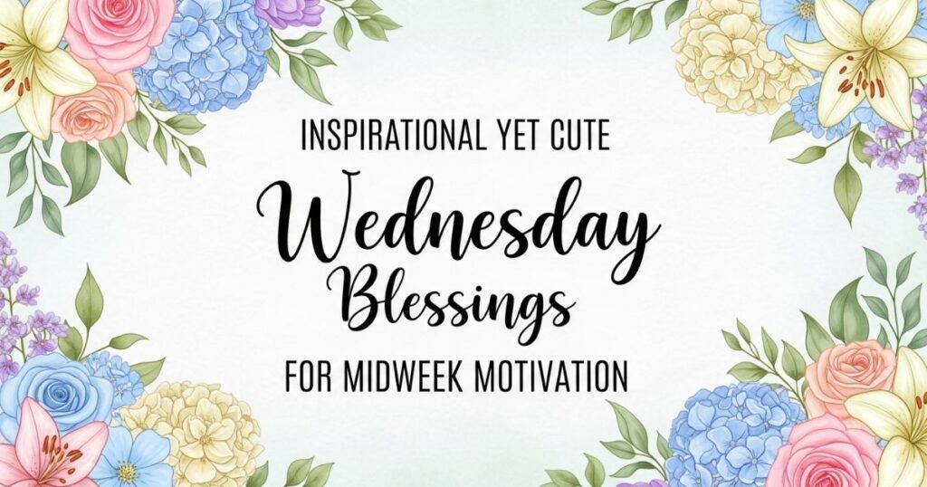 Inspirational Yet Cute Wednesday Blessings for Midweek Motivation