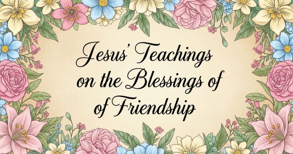 Jesus’ Teachings on the Blessings of Friendship