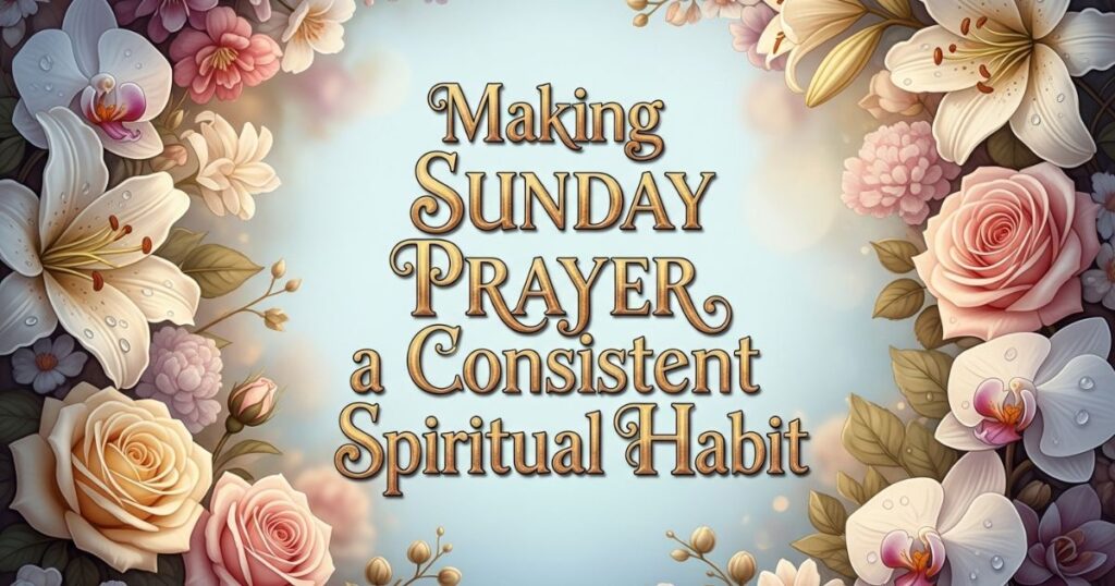 Making Sunday Prayer a Consistent Spiritual Habit