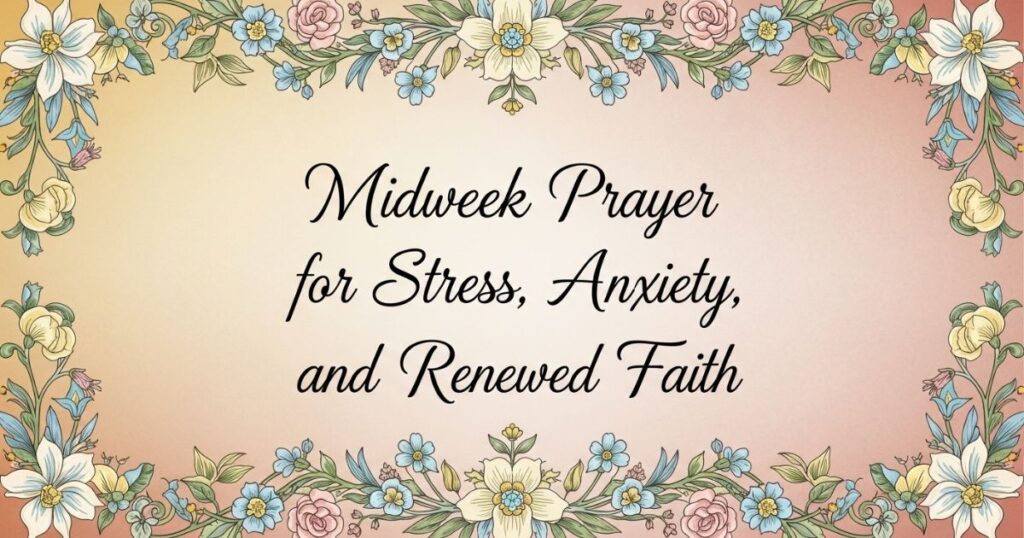 Midweek Prayer for Stress, Anxiety, and Renewed Faith