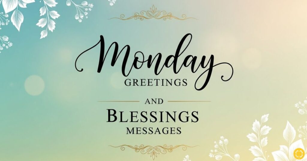 Monday Greetings and Blessings Messages