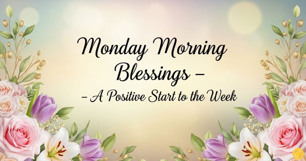 Monday Morning Blessings – A Positive Start to the Week
Monday Morning Blessings – A Positive Start to the Week
