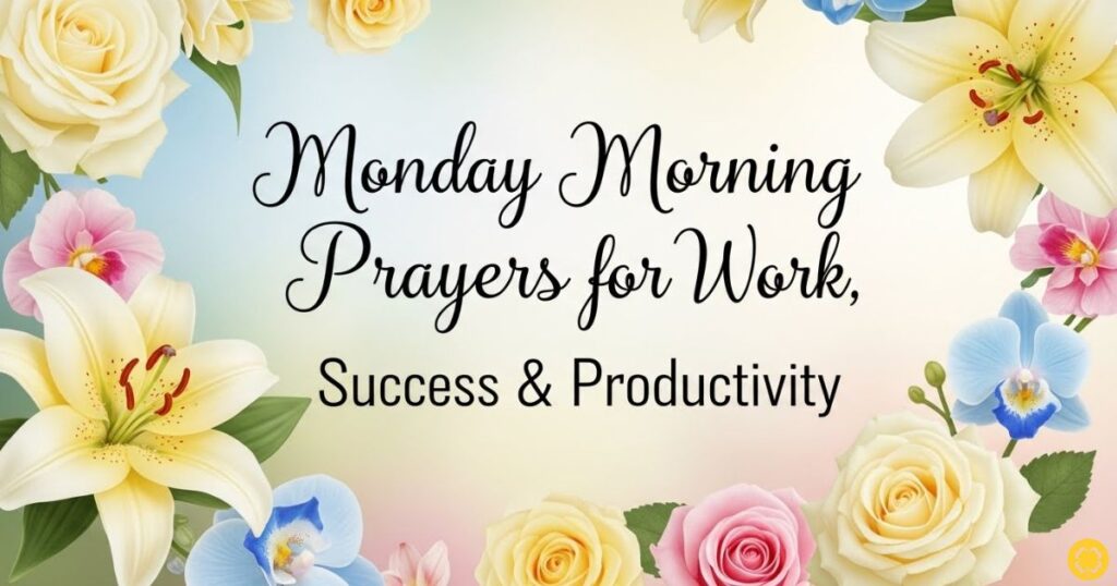 Monday Morning Prayers for Work, Success & Productivity
