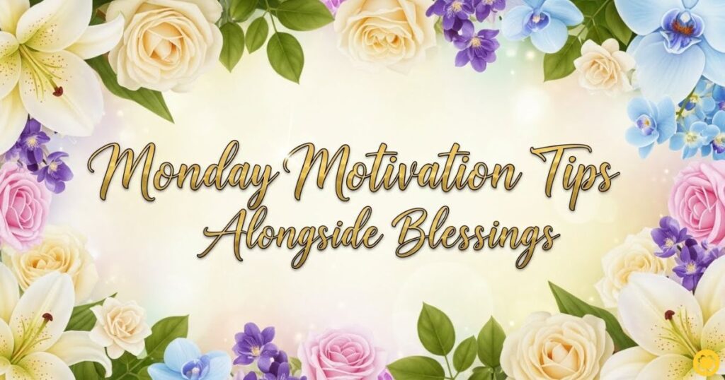 Monday Motivation Tips Alongside Blessings