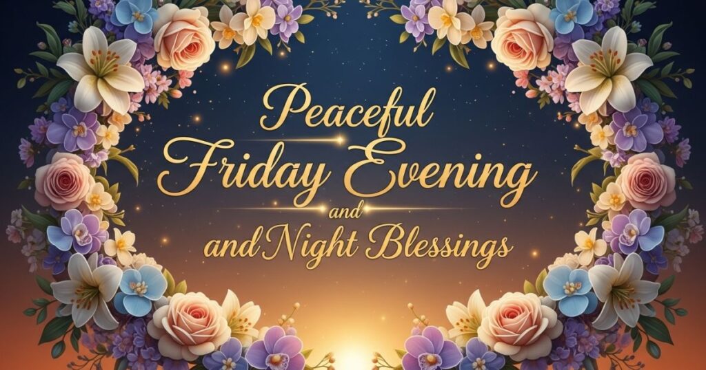 Peaceful Friday Evening and Night Blessings