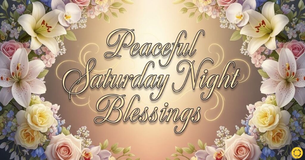 Peaceful Saturday Night Blessings