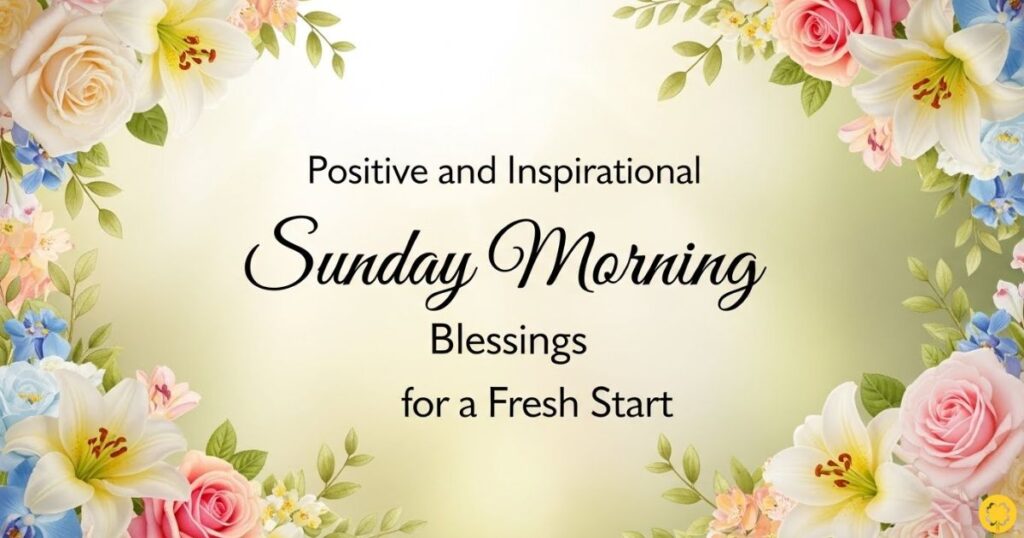 Positive and Inspirational Sunday Morning Blessings for a Fresh Start
