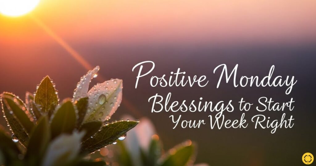 Positive Monday Blessings to Start Your Week Right