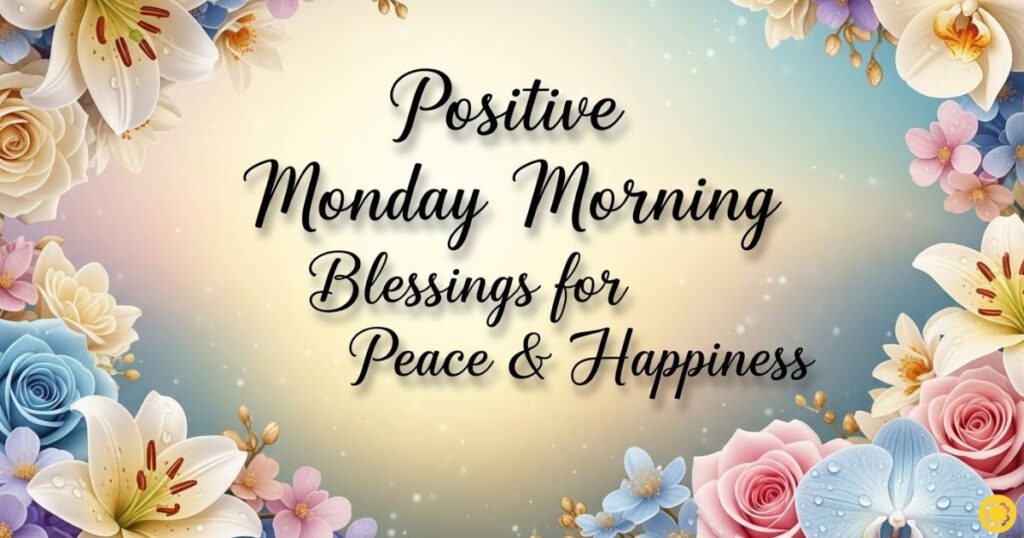 Positive Monday Morning Blessings for Peace & Happiness

