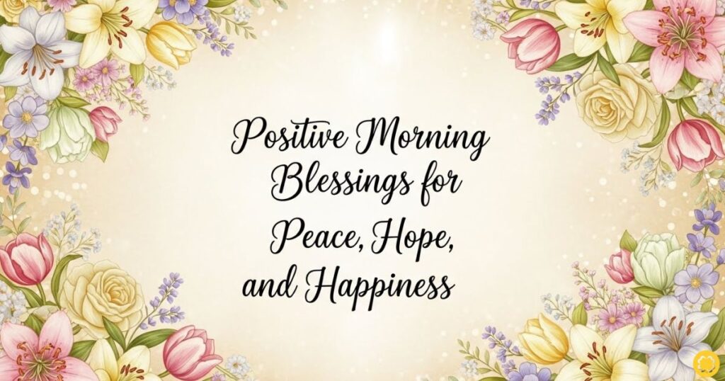 Positive Morning Blessings for Peace, Hope, and Happiness
