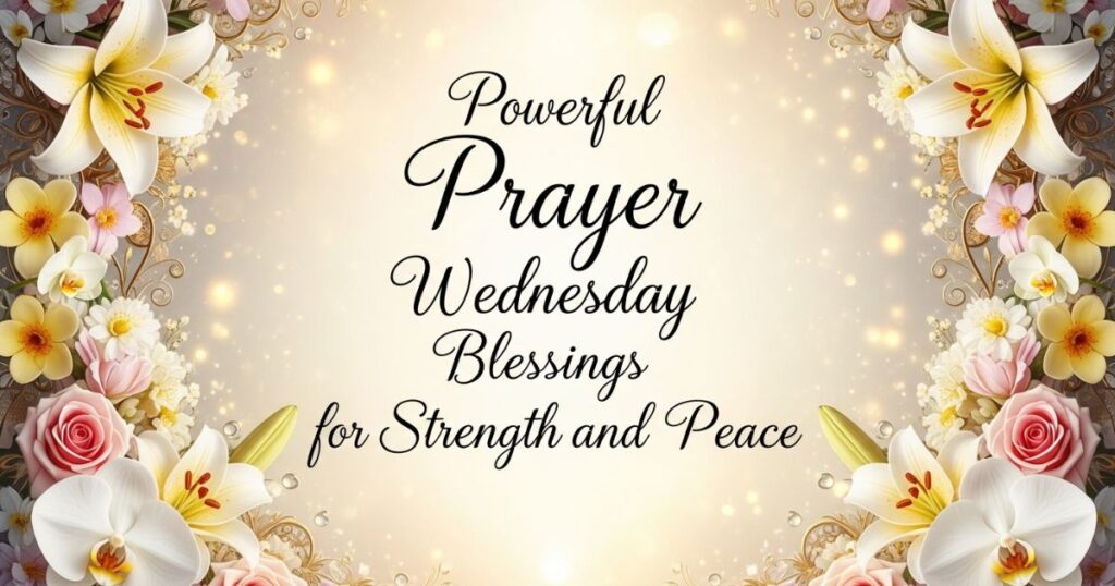 Powerful Prayer Wednesday Blessings for Strength and Peace