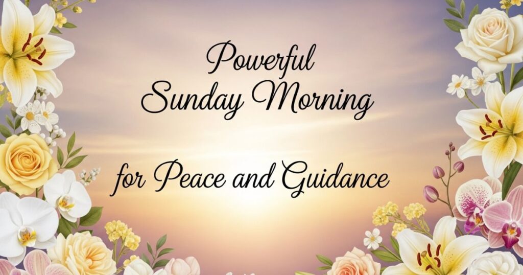 Powerful Sunday Morning Prayers for Peace and Guidance