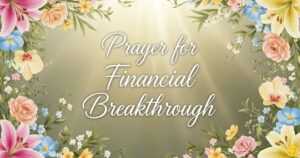 prayer for financial breakthrough