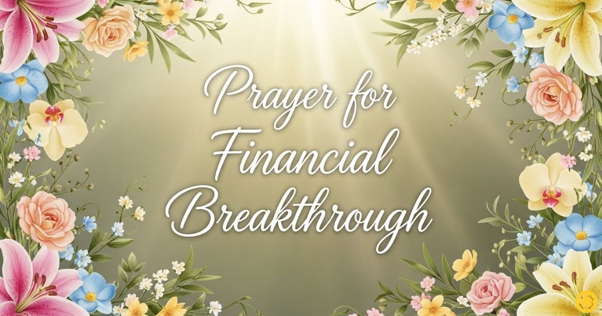 prayer for financial breakthrough