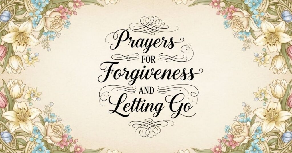 Prayers for Forgiveness and Letting Go