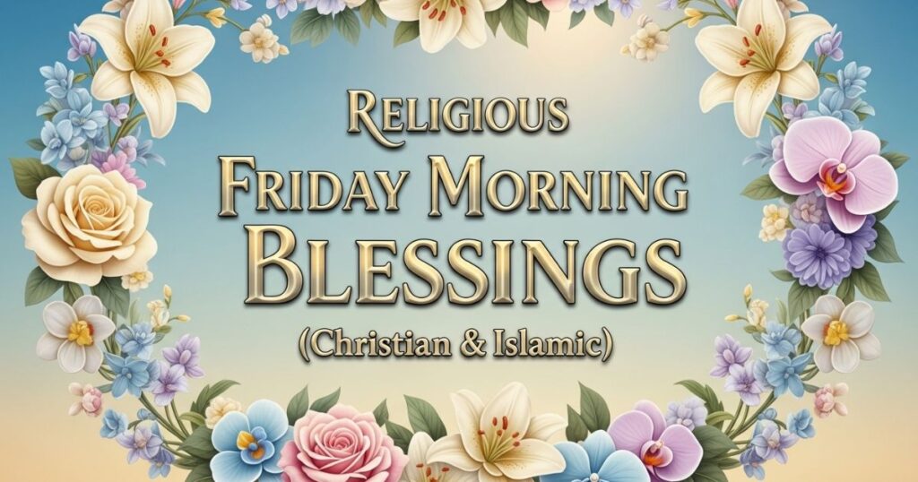 Religious Friday Morning Blessings (Christian & Islamic)