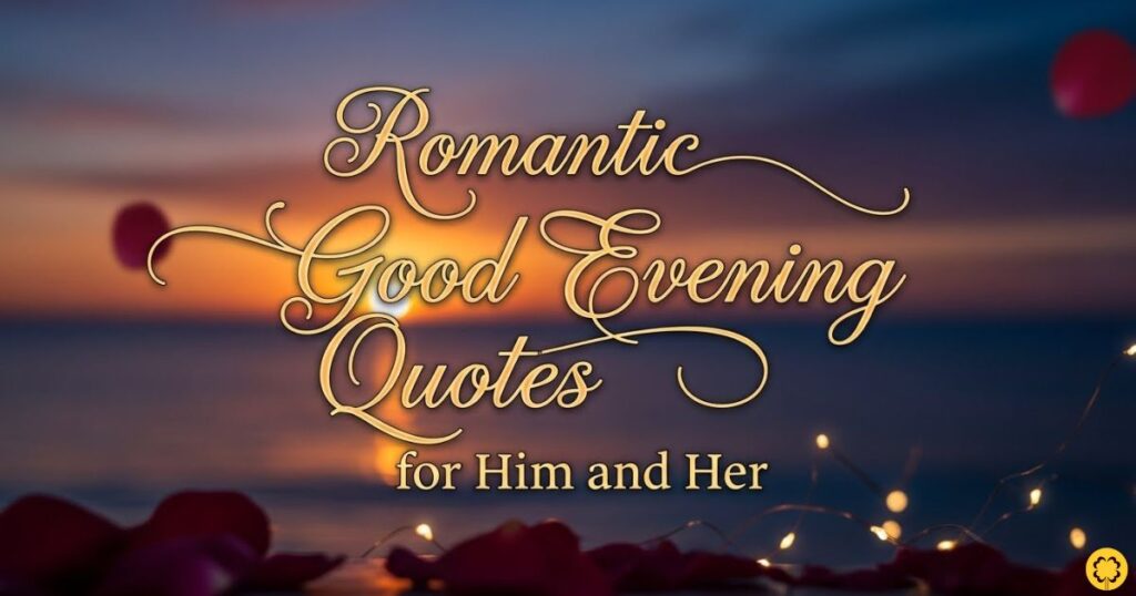 Romantic Good Evening Quotes for Him and Her