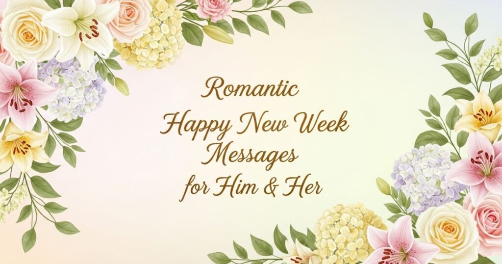Romantic Happy New Week Messages for Him & Her