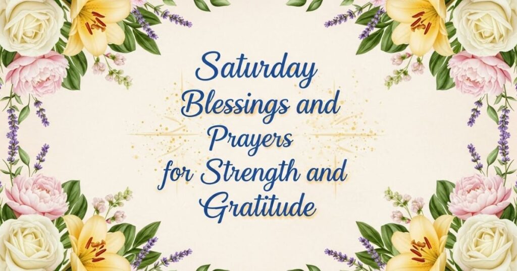 Saturday Blessings and Prayers for Strength and Gratitude