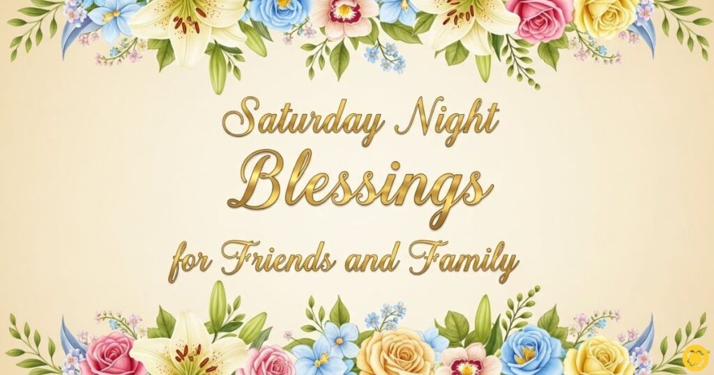 Saturday Night Blessings for Friends and Family