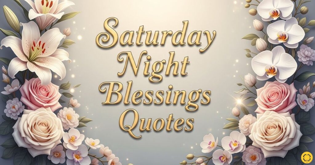 Saturday Night Blessings Quotes