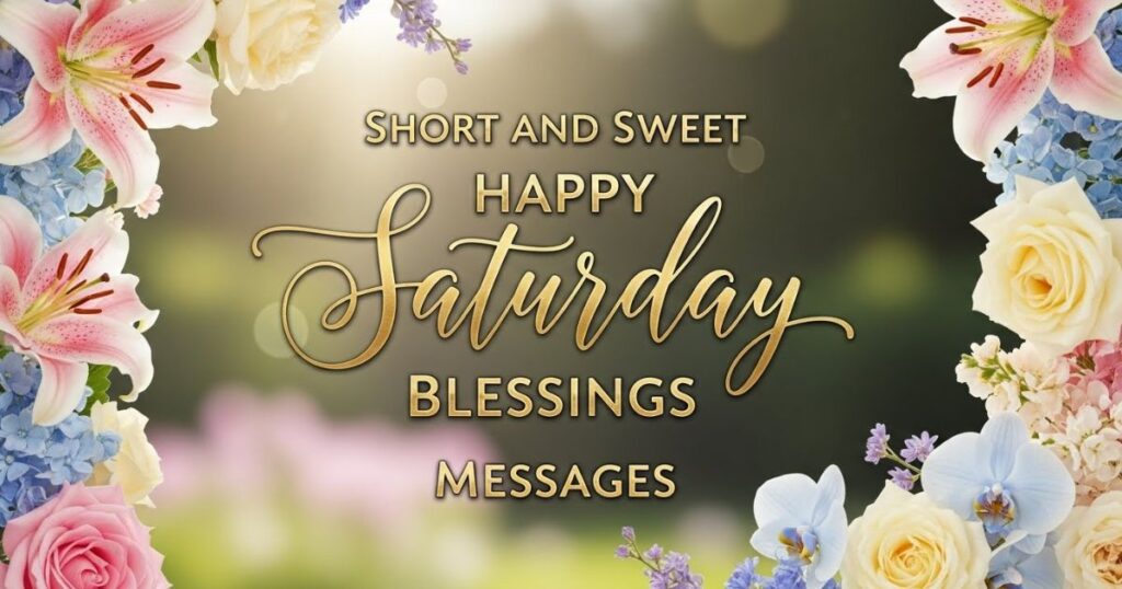 Short and Sweet Happy Saturday Blessings Messages