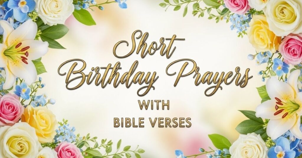 Short Birthday Prayers with Bible Verses