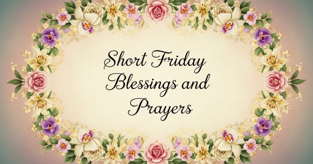 Short Friday Blessings and Prayers