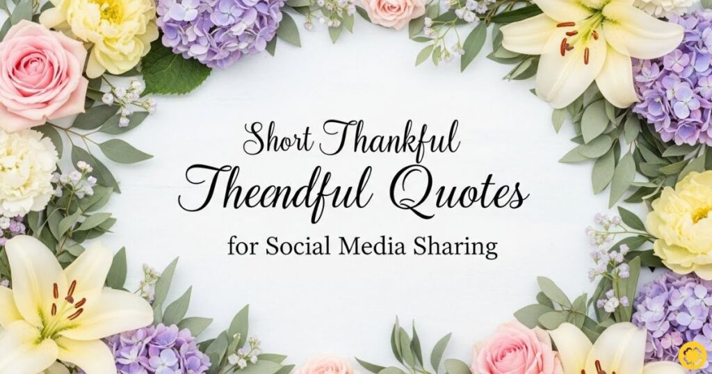 Short Thankful Tuesday Quotes for Social Media Sharing