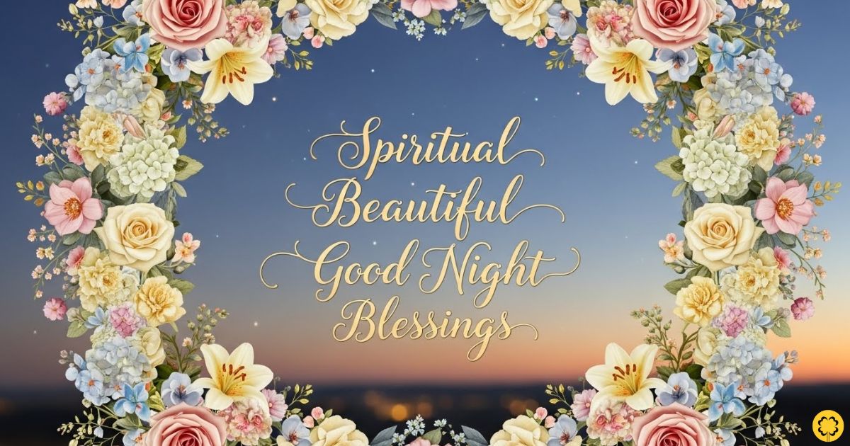 spiritual beautiful good night blessings