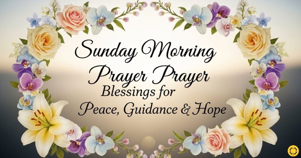 Sunday Morning Prayer Blessings for Peace, Guidance & Hope