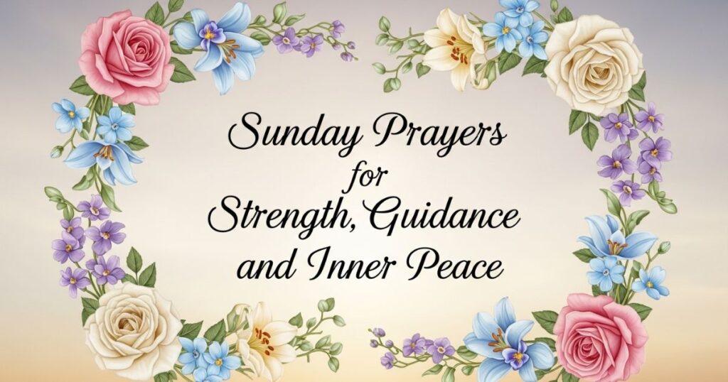 Sunday Prayers for Strength, Guidance, and Inner Peace