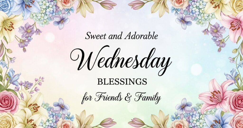 Sweet and Adorable Wednesday Blessings for Friends & Family