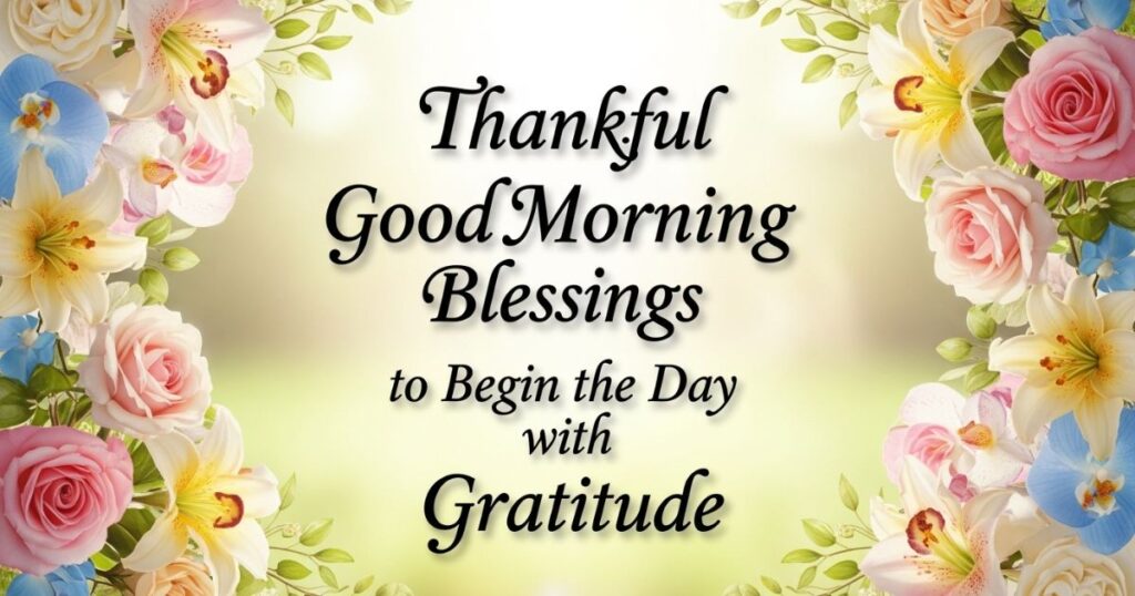 Thankful Good Morning Blessings to Begin the Day with Gratitude