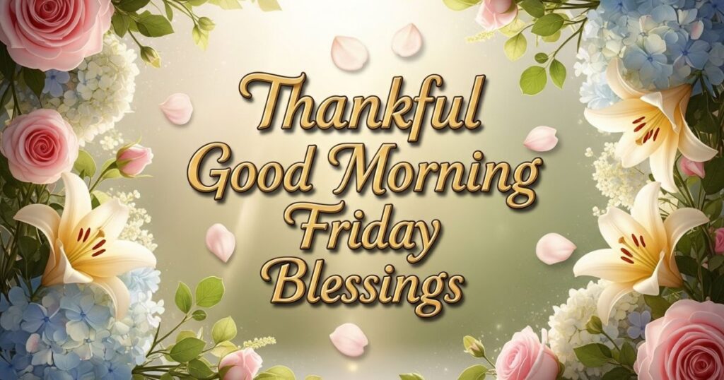 Thankful Good Morning Friday Blessings