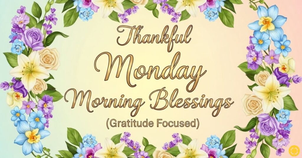 Thankful Monday Morning Blessings (Gratitude Focused)
