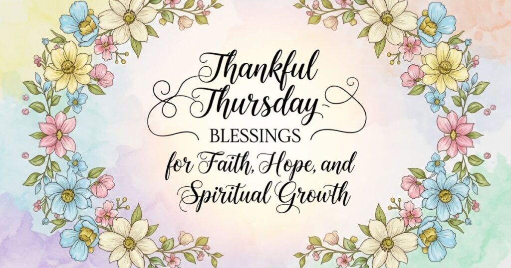 Thankful Thursday Blessings for Faith, Hope, and Spiritual Growth
