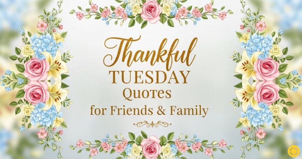 Thankful Tuesday Quotes for Friends & Family