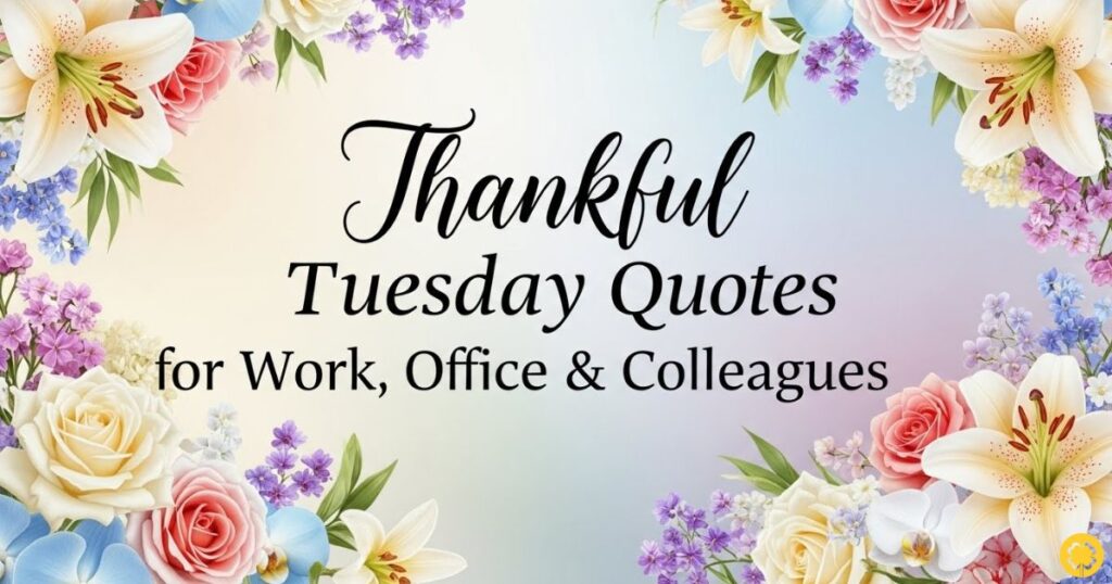 Thankful Tuesday Quotes for Work, Office & Colleagues