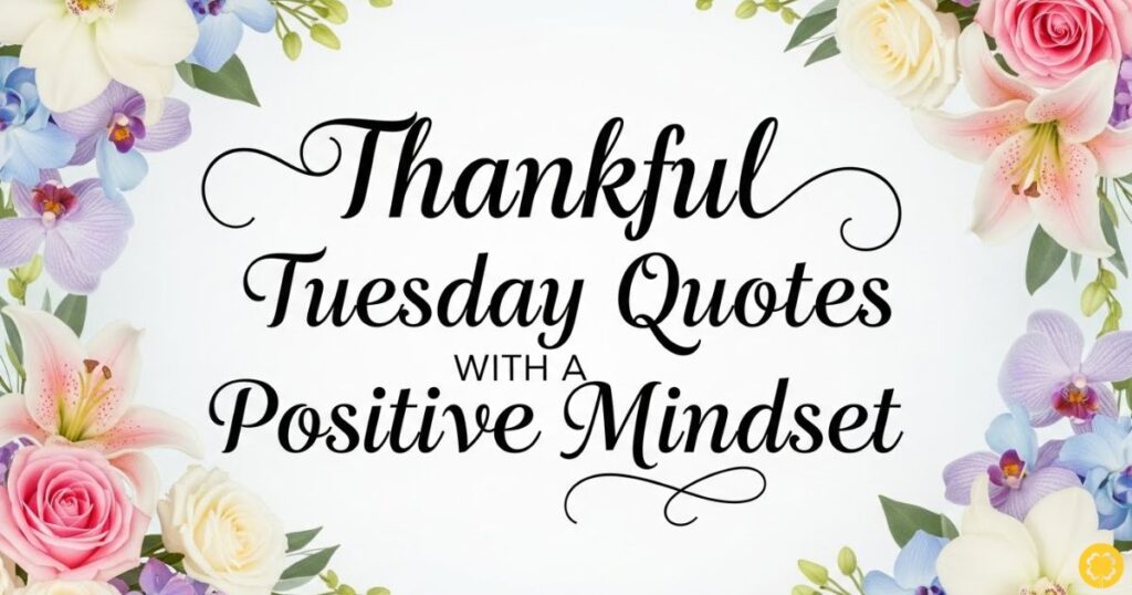 Thankful Tuesday Quotes with a Positive Mindset