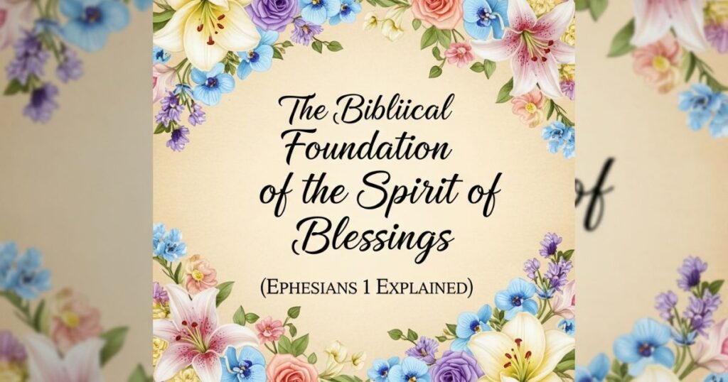 The Biblical Foundation of the Spirit of Blessings (Ephesians 1 Explained)